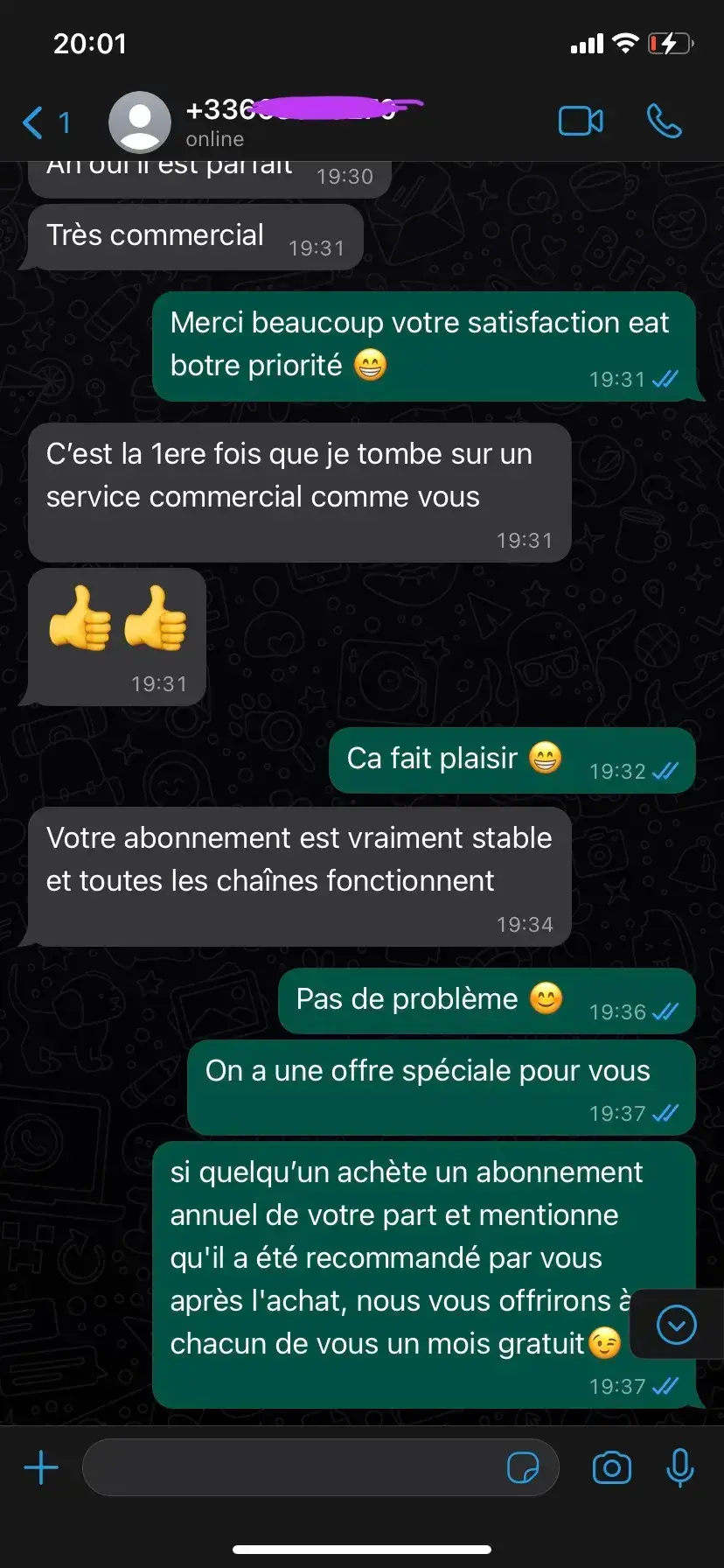 WorldCup IPTV Premium customer testimonial